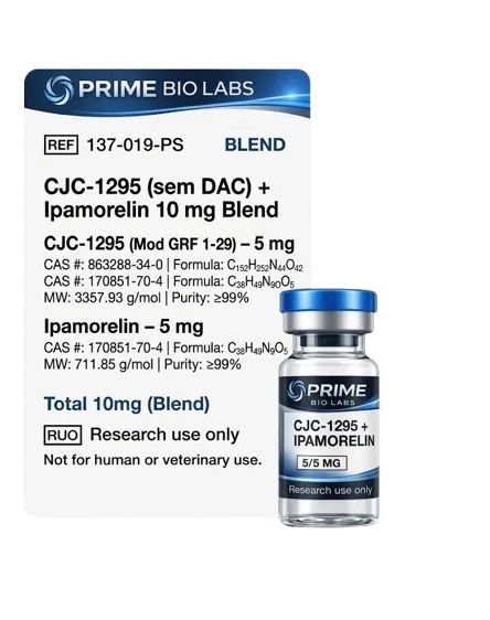 CJC-1295 Sem DAC + Ipamorelin (10 mg)