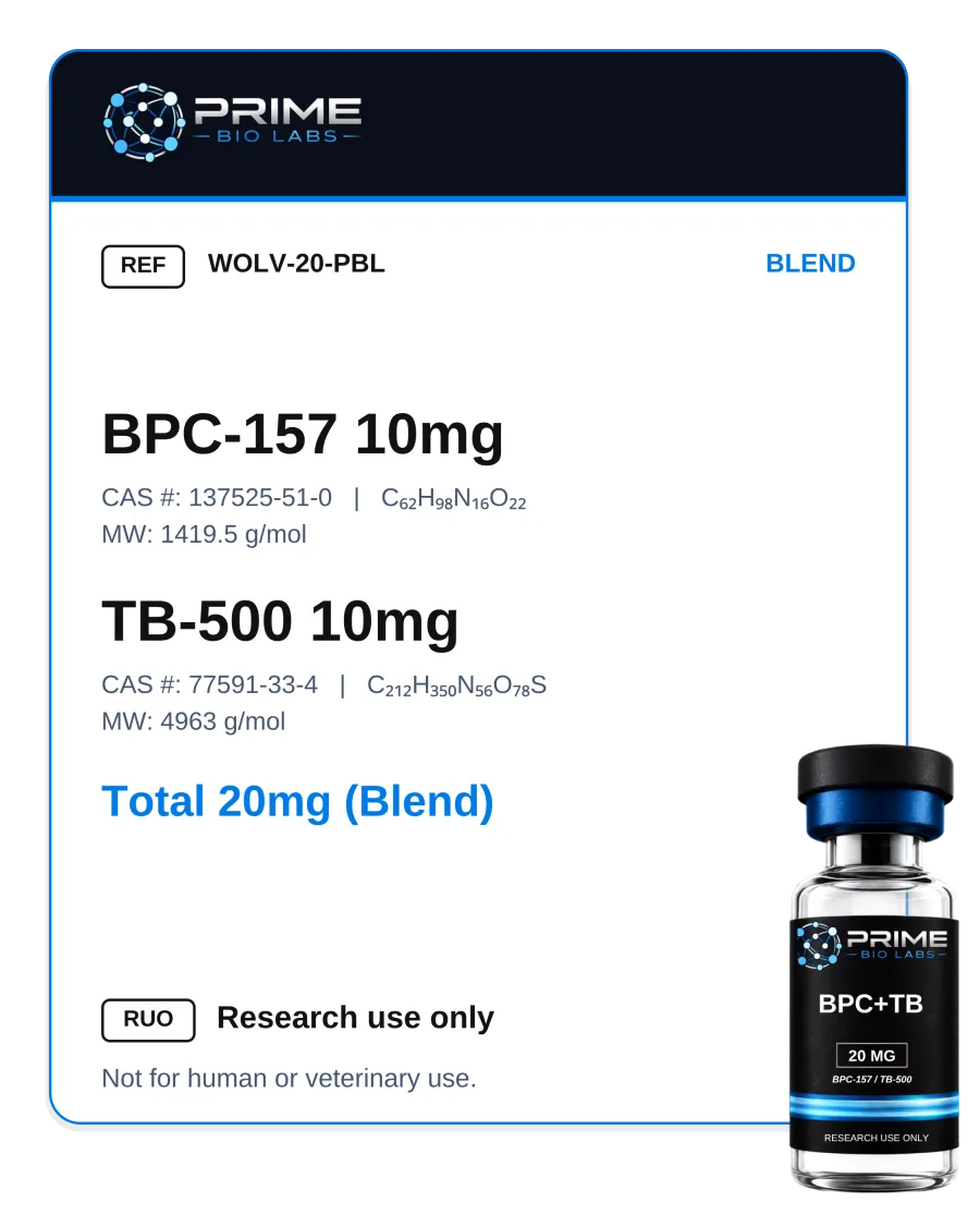 BPC-157 10mg + TB-500 10mg (20 mg)